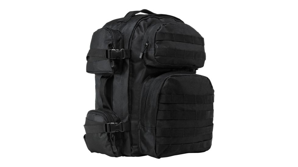 NcSTAR VISM Tactical Backpack with 10 x 12in Level III+ Shooters Cut PE Hard Ballistic Plate, Black, BPCBB2911-A