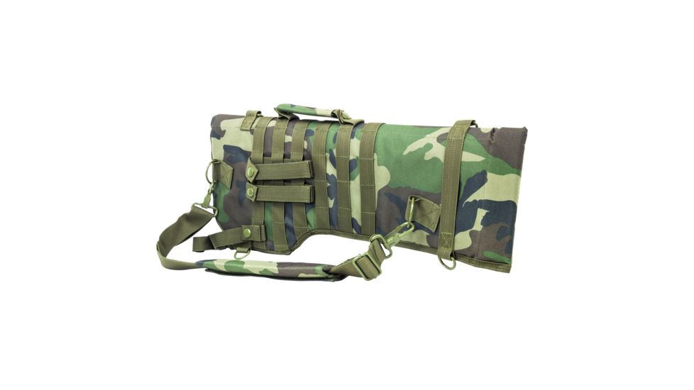 NcSTAR Vism Tactical Rifle Scabbard, Woodland Camo, CVRSCB2919WC