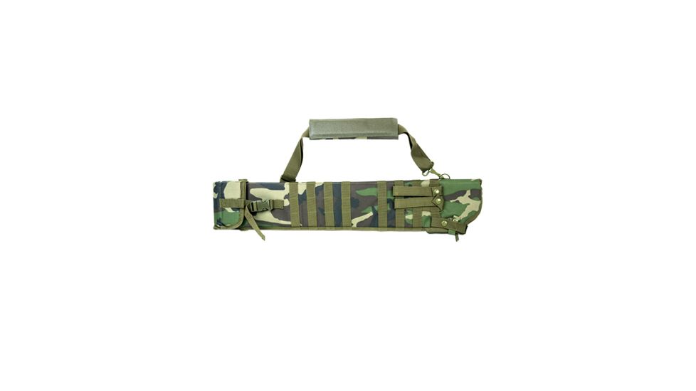 NcSTAR Vism Tactical Shotgun Scabbard, Woodland Camo CVSCB2917WC