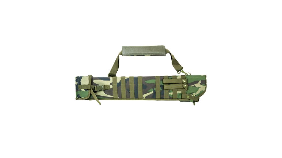 NcSTAR Vism Tactical Shotgun Scabbard, Woodland Camo, CVSCB2917WC