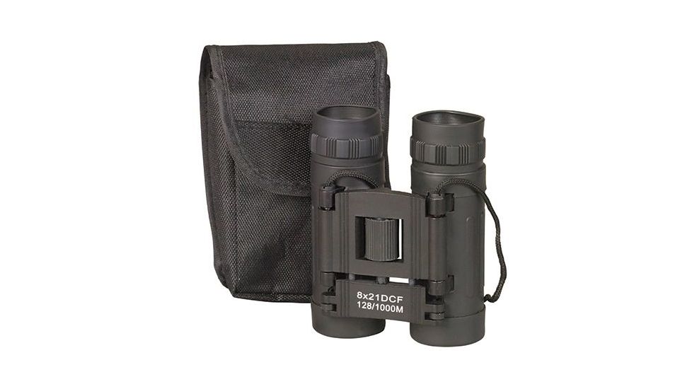 NDuR Compact Binoculars, 8 X 21, Black, Black, NDR-04428