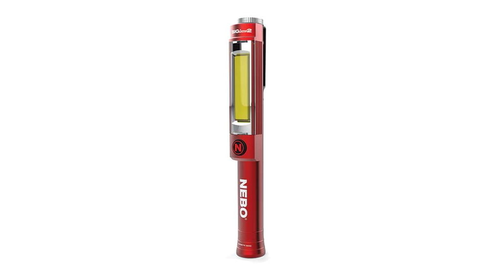 Nebo Big Larry 2 COB LED Flashlight, AA, White/Red COB, 500 Lumens, Red, NEB-WLT-0002