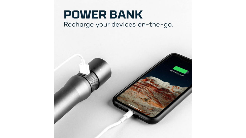 Nebo Davinci Rechargeable Handheld Flashlight, 5000 Lumens, Black, NEB-FLT-0022