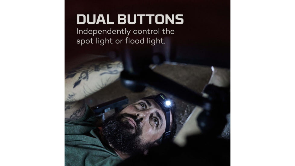 Nebo EINSTEIN Li-ion 400 Lumens LED Headlamp, Black, NEB-HLP-0005