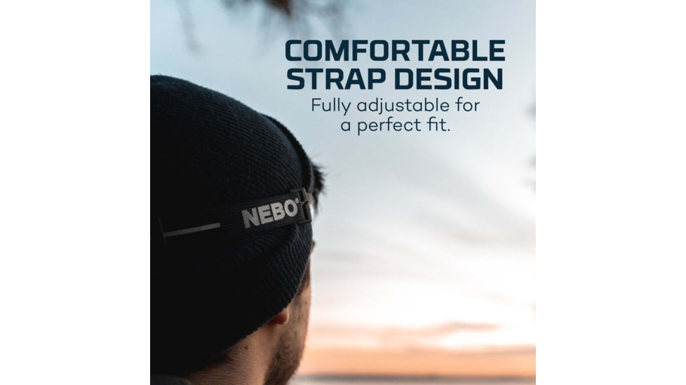 Nebo EINSTEIN Li-ion 400 Lumens LED Headlamp, Black, NEB-HLP-0005