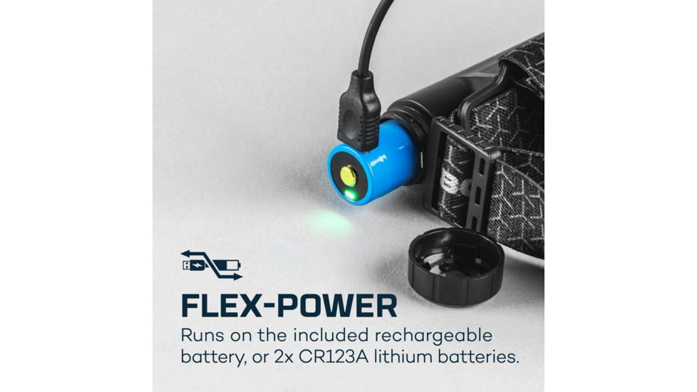 Nebo EINSTEIN 1500 FLEX Li-ion 1500 Lumens LED Headlamp, Black, NEB-HLP-0008