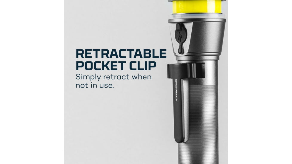 Nebo Franklin Twist Rechargeable Flashlight/ Work Light and Lantern, 400 Lumens, Black, NEB-WLT-0024