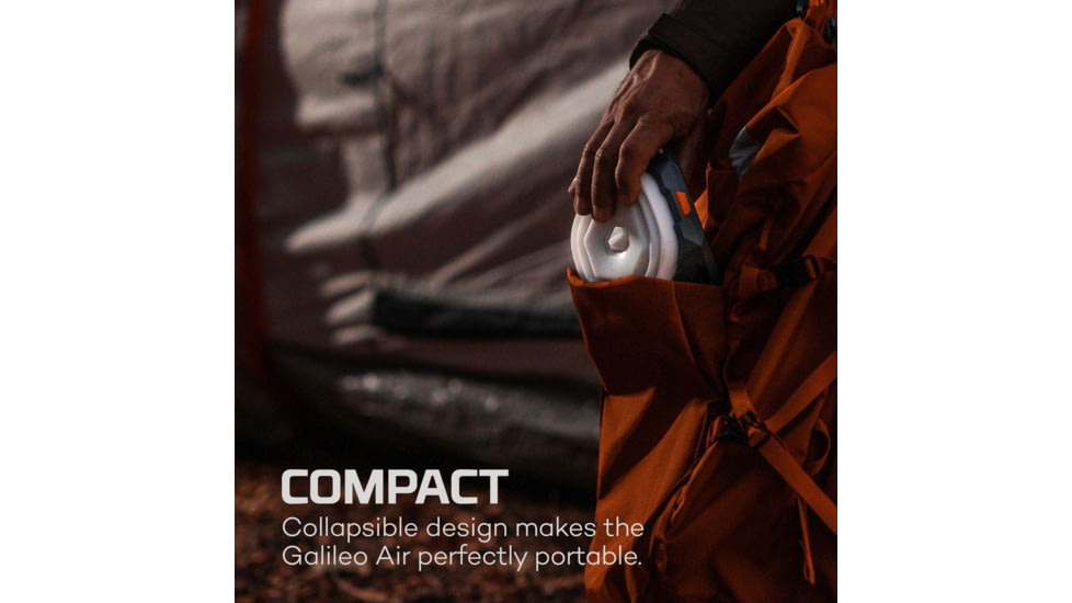 Nebo Galileo AIR Powerful USB-C Rechargeable Collapsible Lantern, 1000 Lumens, Black/White, NEB-LTN-1003