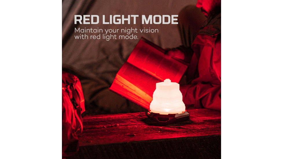 Nebo Galileo AIR Powerful USB-C Rechargeable Collapsible Lantern, 1000 Lumens, Black/White, NEB-LTN-1003