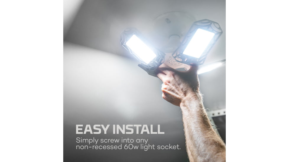 Nebo High Bright LED Light, White, 9000 Lumens, Black, NEB-ARE-0001