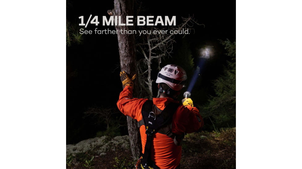 Nebo Luxtreme SL25R Rechargeable 1/4 Mile Spotlight w/ Integrated COB, Black/Grey, NEB-SPT-1004