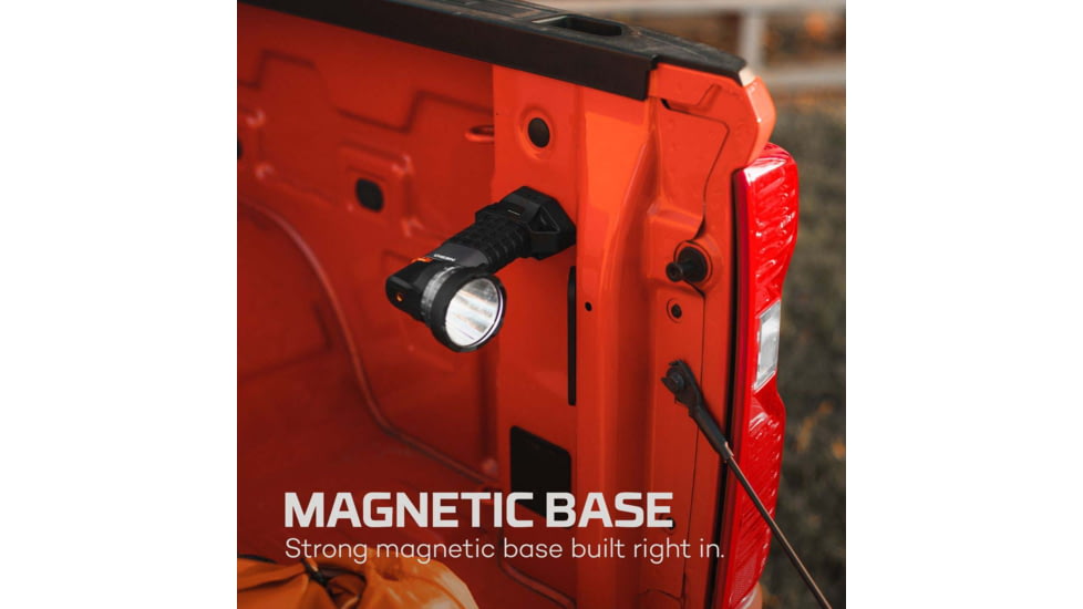 Nebo Luxtreme SL25R Rechargeable 1/4 Mile Spotlight w/ Integrated COB, Black/Grey, NEB-SPT-1004