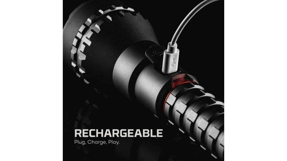 Nebo Luxtreme USB-C Rechargeable Half-Mile Beam Flashlight, Black, NEB-FLT-1008