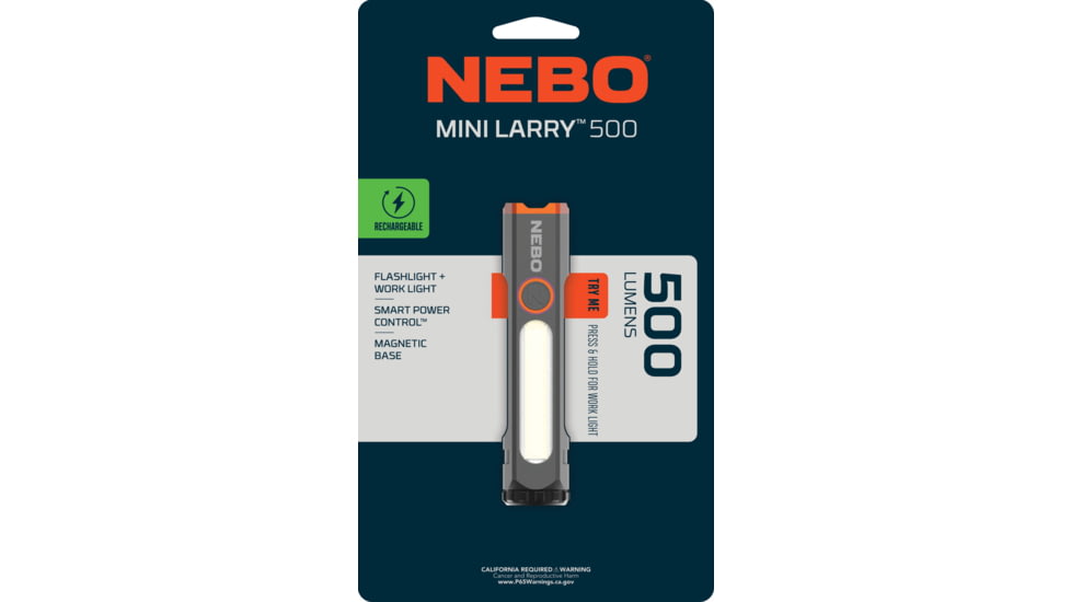 Nebo Mini Larry Lithium Ion Battery 500 Lumens LED Flashlight
