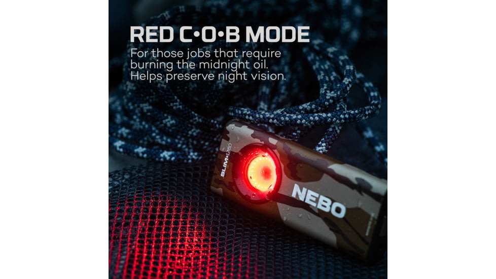 Nebo Slim+ 1200 Li-ion 803450 Rechargeable Battery 1200 Lumens LED Flashlight