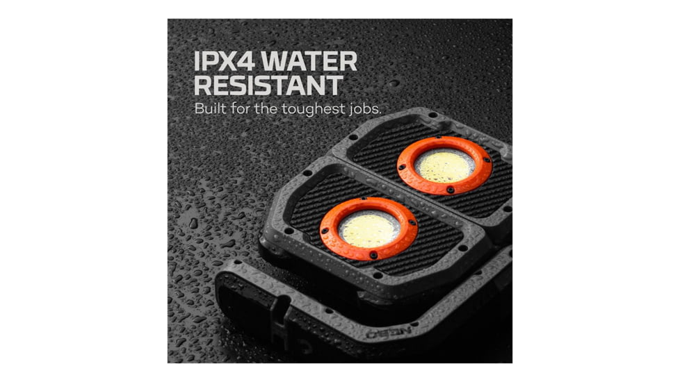 Nebo Omni COB LED Flashlight, Lithium Polymer, White/Red, 3000 Lumens, Black/Orange, NEB-WLT-1008