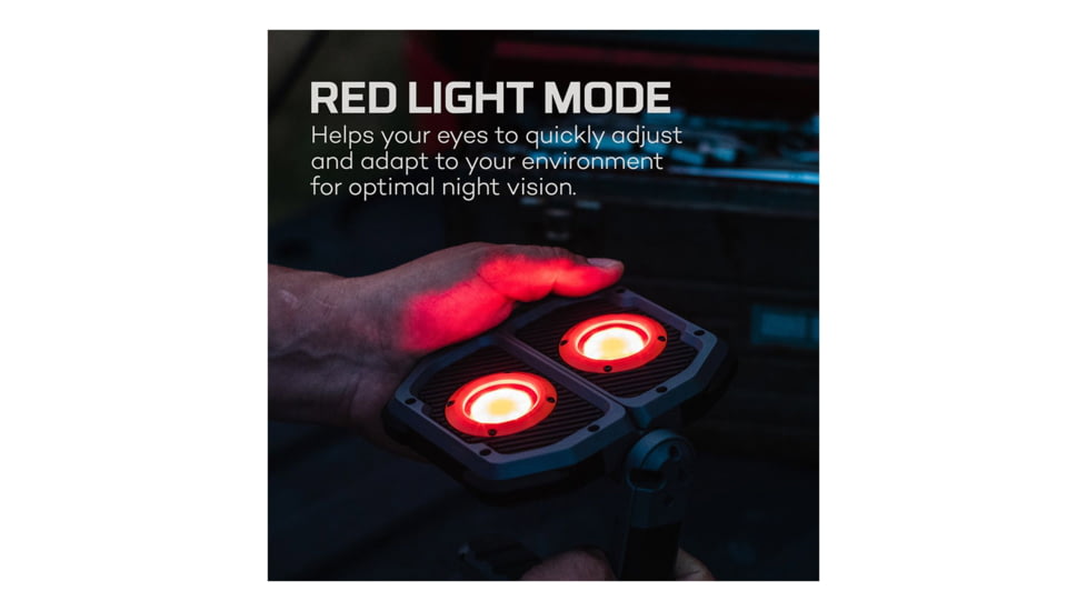 Nebo Omni COB LED Flashlight, Lithium Polymer, White/Red, 3000 Lumens, Black/Orange, NEB-WLT-1008