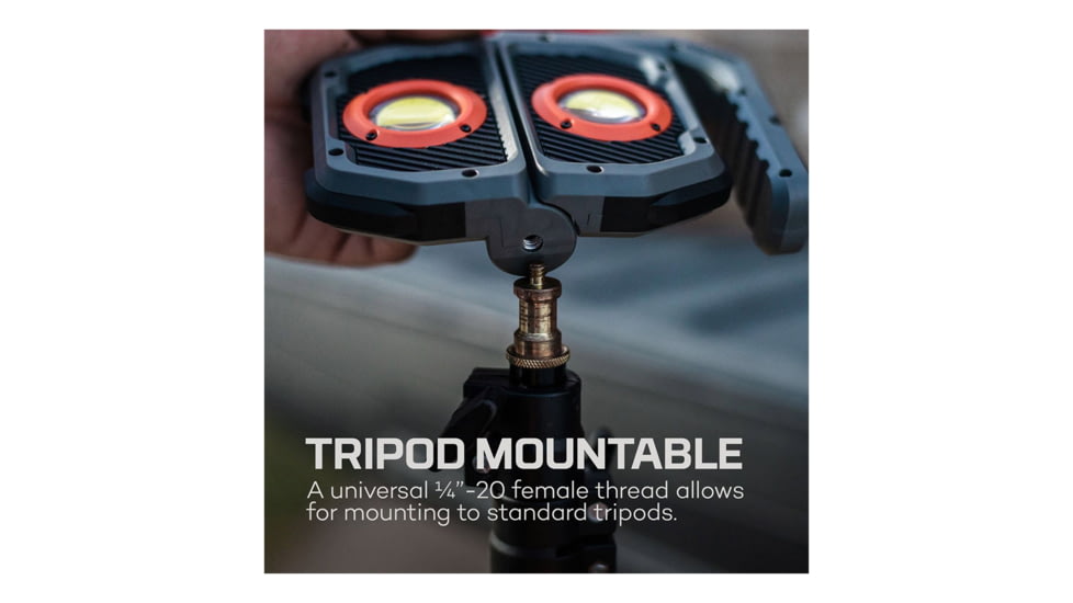 Nebo Omni COB LED Flashlight, Lithium Polymer, White/Red, 3000 Lumens, Black/Orange, NEB-WLT-1008