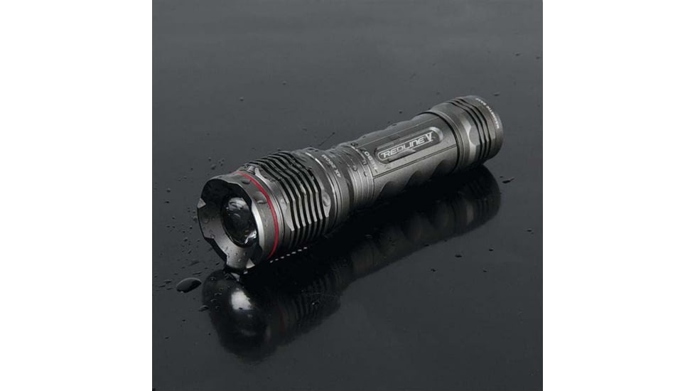 Nebo Redline V Bright Tactical Flashlight w/ Adjustable Zoom, Black, NEB-FLT-0007