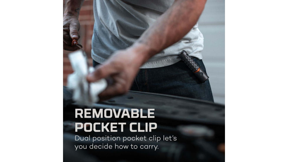 Nebo Torchy 2K Rechargeable EDC Pocket Light, 2000 Lumens, Black, NEB-FLT-1006