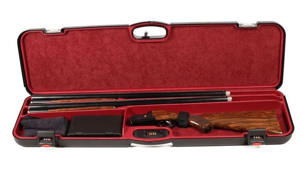 Negrini 2 Barrel Over/Under Shotgun Hard Case,37.7x11.2x3.3in,Black 1603IS-2C/4782
