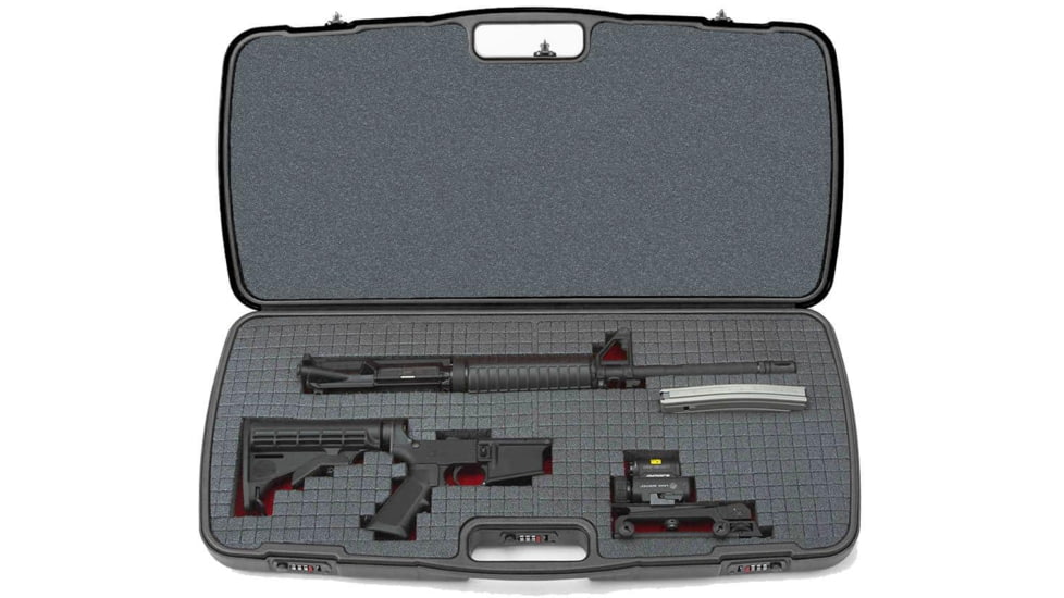 Negrini Compact Tactial Rifle/Shotgun Travel Gun Cases, Black/Black Interior, MOD.9R-TAC/4881