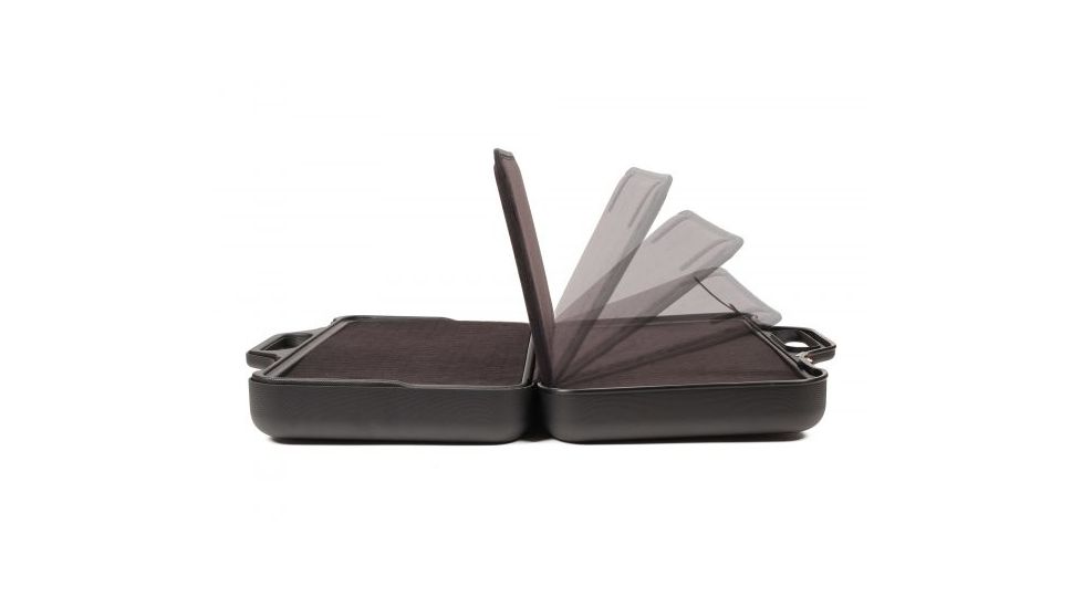 Negrini Compact Two-Sided Hard Gun Case, Black/Black, L19.9in x W14in x D4.7in 3038R/5131