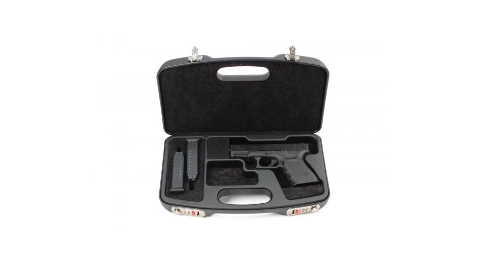 Negrini Dedicated GLOCK Style Handgun Case, Black/Black, L13.75in x W8.25in x D3.875in 2028SR/5511