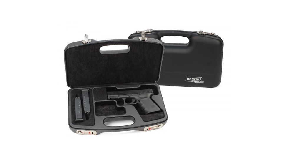 Negrini Dedicated GLOCK Style Handgun Case, Black/Black, L13.75in x W8.25in x D3.875in 2028SR/5511