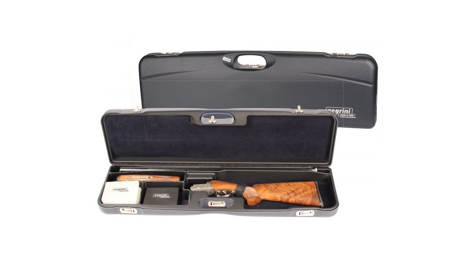 Negrini Economy OU High Rib Trap/Sporting Shotgun Case, Blue/Blue, L37.5in x H10.5in x D3.75in 1657R/5552