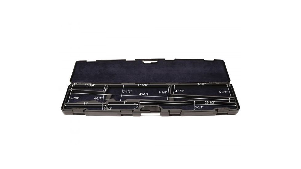 Negrini Hybrid Bolt Action Rifle Case, Black/Blue, L47in x W14.25in x D4.25in 1685ISY/5454
