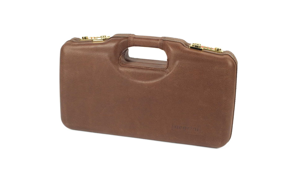 Negrini Leather Model 1911 Handgun Case, Coaba Brown Leather/Navy, 2018SPL/4836