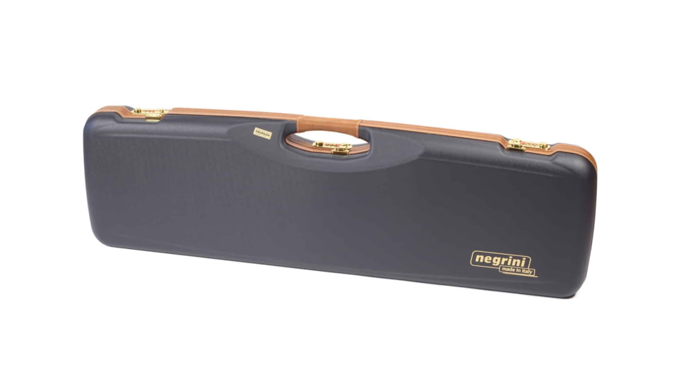 Negrini O/U Deluxe Sporter Shotgun Case, Navy/Tobacco Leather/Navy Interior, 1654LX/5166