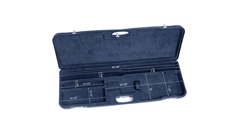 Negrini O/U High Rib Trap/Sporting Combo Shotgun Case, Navy/Navy, L37.125in x H12.75in x D4.25in 1653LR/5038