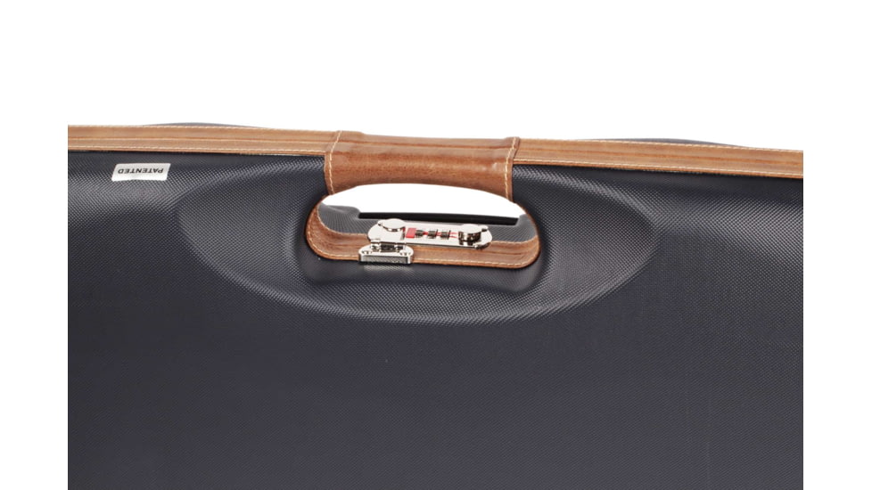 Negrini OU Deluxe Skeet Two Barrel Shotgun Case + Tube Set, Navy/Tobacco Leather/Navy Interior, 1652LX-TUBE/5212