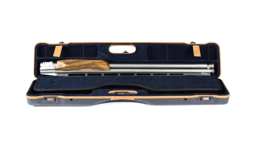 Negrini OU/SXS Deluxe Ultra-Compact Sporter Shotgun Case, Black/Grey, 16407LX/5643