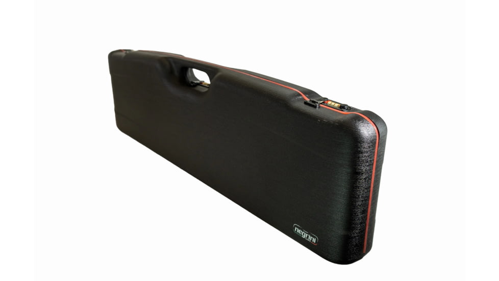 Negrini OU, SXS Hybrid Double Wall Shotgun Case For 2 Barrel Combos w/Chokes, 37in, Black, 1693IS-2C/6894