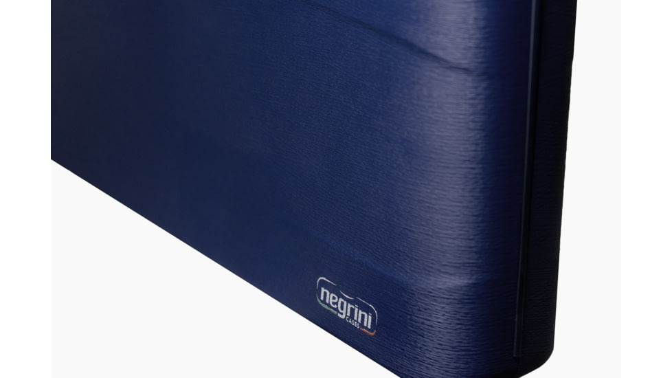 Negrini OU, SXS Hybrid Double Wall Shotgun Case For 2 Barrel Combos w/Chokes, 37in, Cobalt Blue, 1693iA-2C/6904