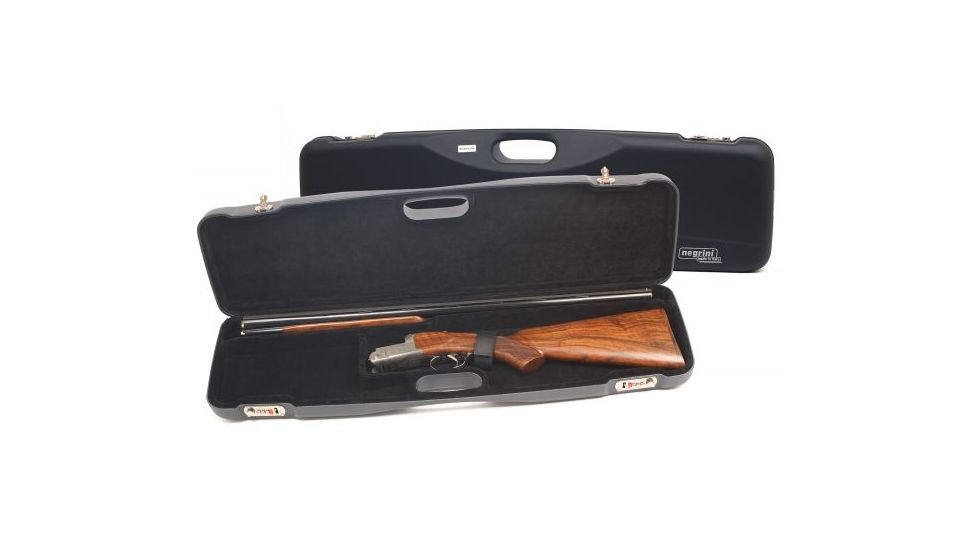 Negrini OU/SxS Luxury Hunting Shotgun Case, Navy/Black, 31.5x9.3x3.5 1605LR/5139