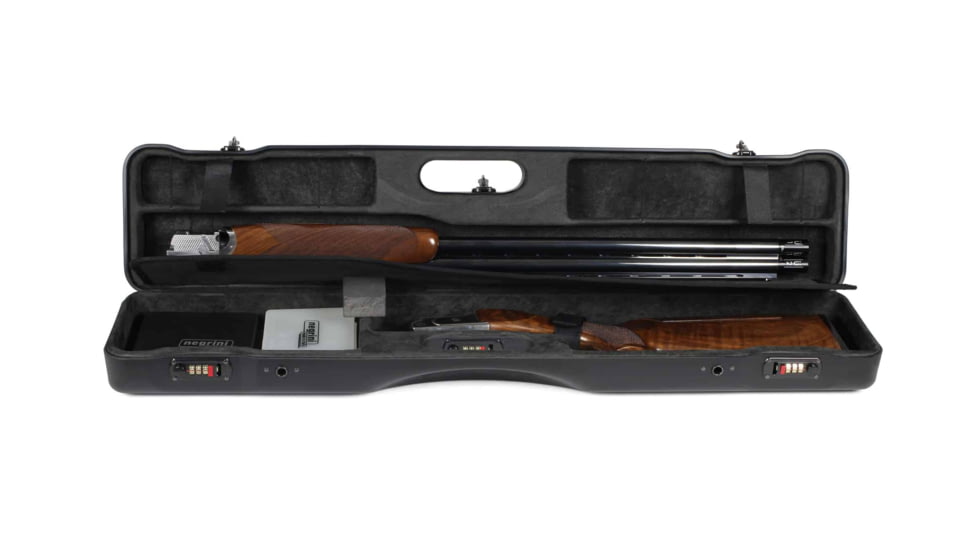 Negrini OU/SXS Ultra-Compact Sporter Shotgun Case, Black/Grey, 16407LR/5664