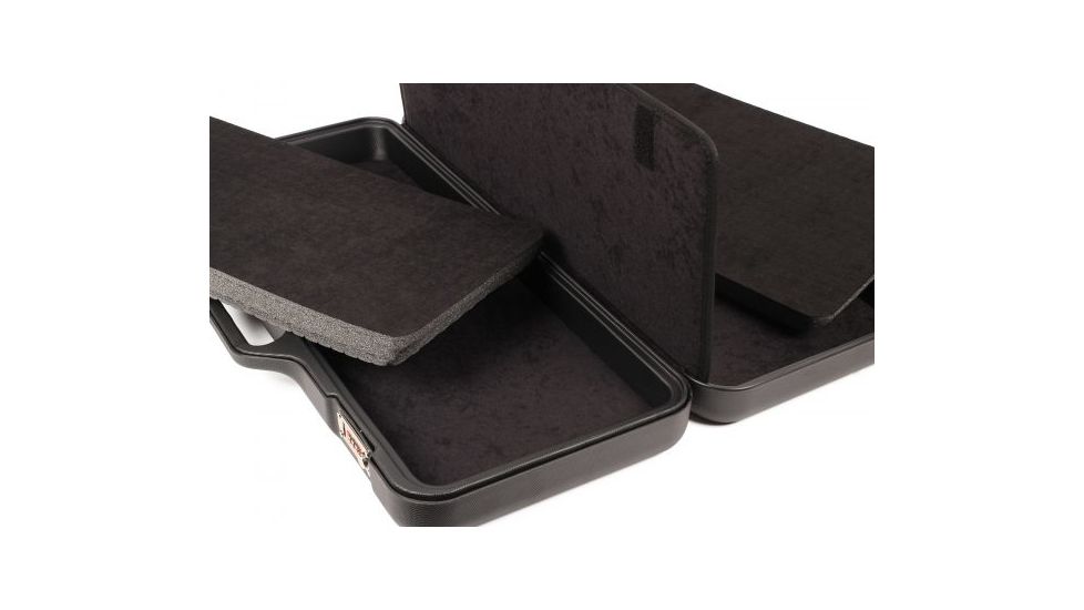 Negrini Premium 2-Sided Hard Case, Black/Black, L26in x W13.2in x D4.3in 3039R/5130