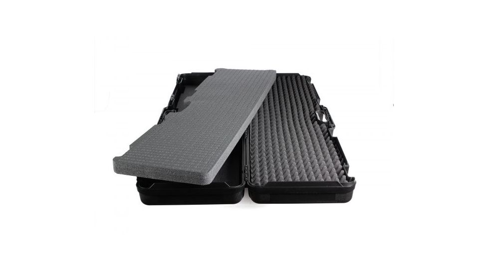 Negrini Tactical Die-Cut Rifle Case, Black/Black, L46,25in x W13,25in x D5,5in 1640C-ISY