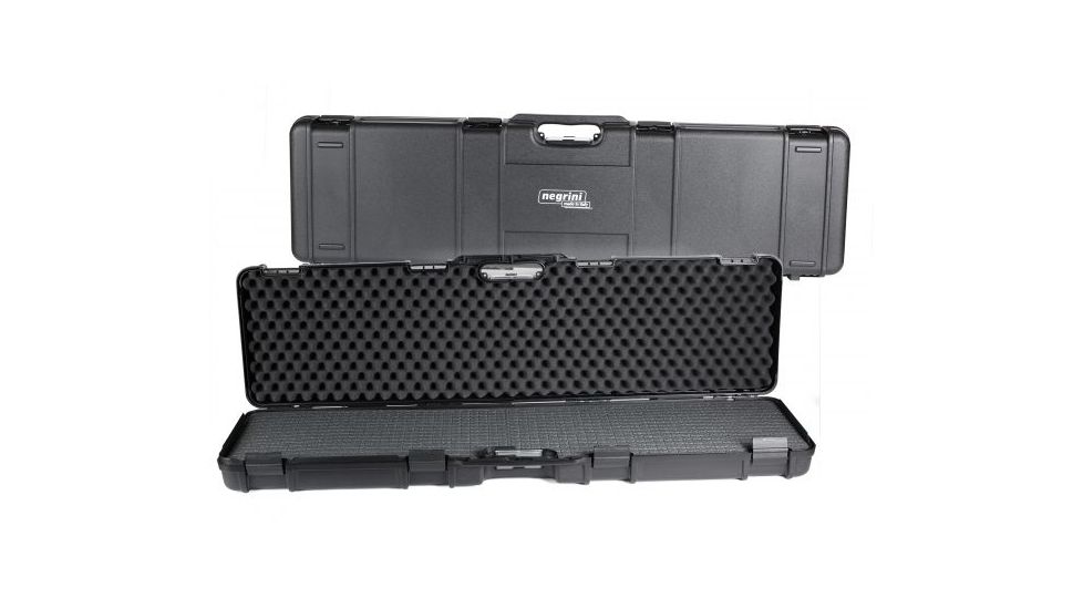 Negrini Tactical Die-Cut Rifle Case, Black/Black, L46,25in x W13,25in x D5,5in 1640C-ISY
