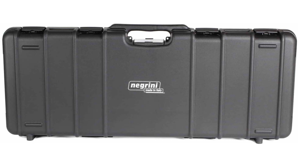Negrini Tactical Rifle Case, Solid Velvet Covered Foam, 44' max, 36inL x 14inW x 5inD, Black/Black, 1690ISY