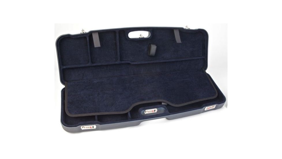 Negrini Two OU/SxS Sporting Shotgun Travel Case, Navy/Navy, 34.7x11.5x4.9 1622LR-2F/5135