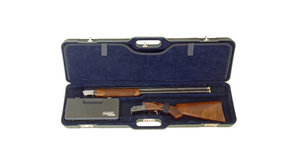 Negrini UNICASE Two Shotgun Travel Case, Navy/Navy, L37.75in x H10.6in x D4.9in 1677LR-UNI/5044