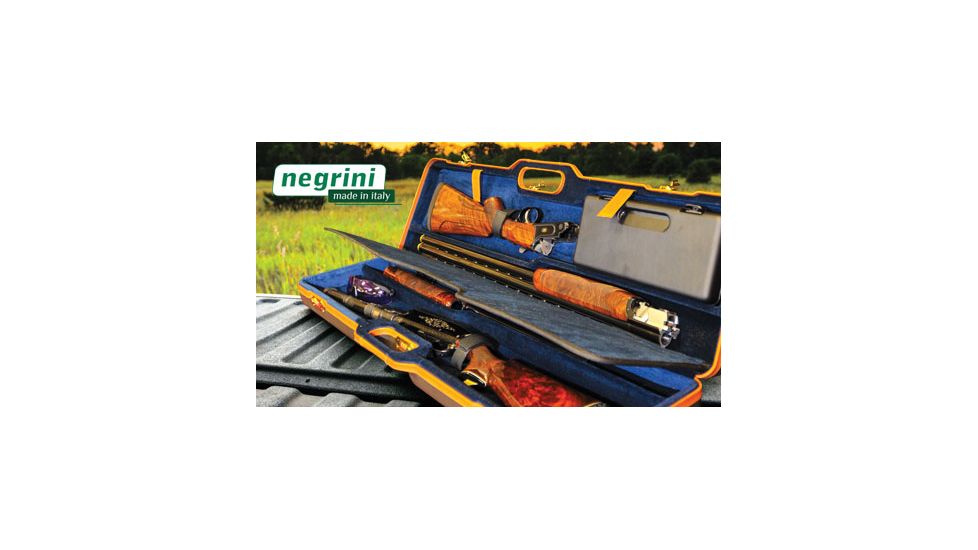 Negrini UNICASE Two Shotgun Travel Case, Navy/Navy, L37.75in x H10.6in x D4.9in 1677LR-UNI/5044