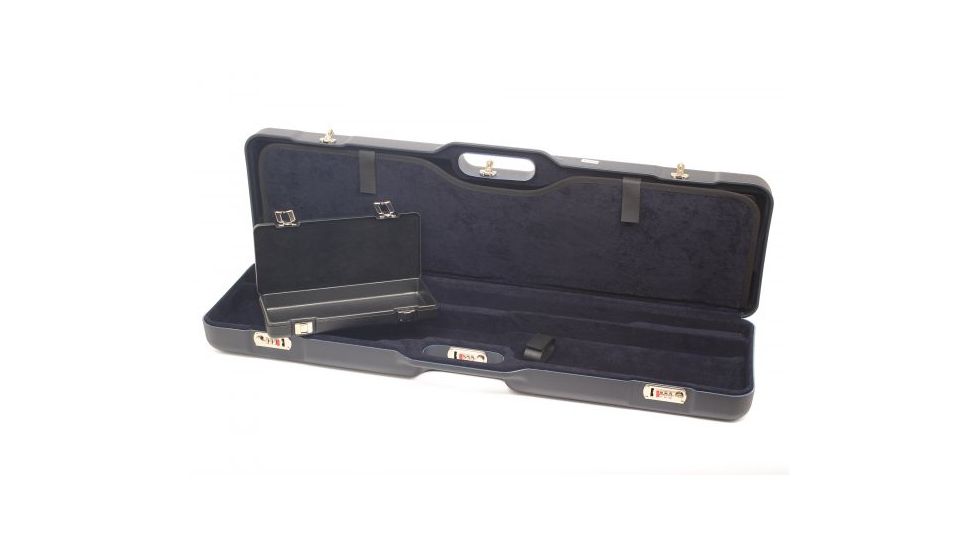 Negrini UNICASE Two Shotgun Travel Case, Navy/Navy, L37.75in x H10.6in x D4.9in 1677LR-UNI/5044