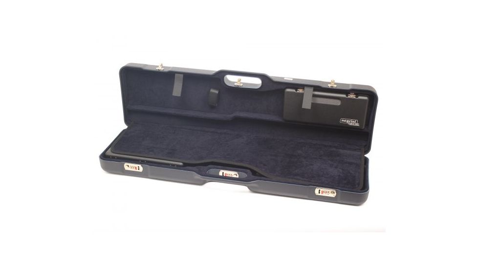 Negrini UNICASE Two Shotgun Travel Case, Navy/Navy, L37.75in x H10.6in x D4.9in 1677LR-UNI/5044