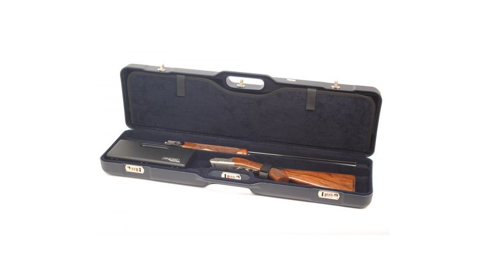 Negrini UNICASE Two Shotgun Travel Case, Navy/Navy, L37.75in x H10.6in x D4.9in 1677LR-UNI/5044